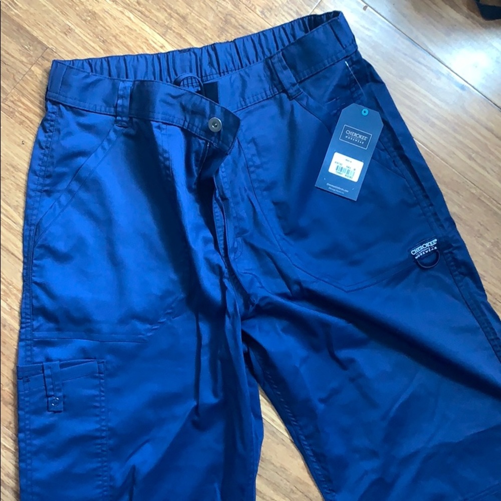 Cherokee Revolution Navy Blue Cargo Scrubs